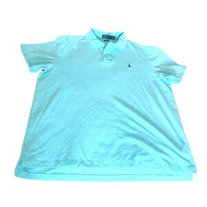 Polo Ralph Lauren Men's XL Classic Fit Green Short Sleeve Polo Shirt 100% Cotton